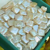 【Square Lover】 Square (2 Square Shape Pearls)