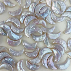 【Moon Lover】 Moon ( 3 Moon Shape Pearls + 1 Edison)