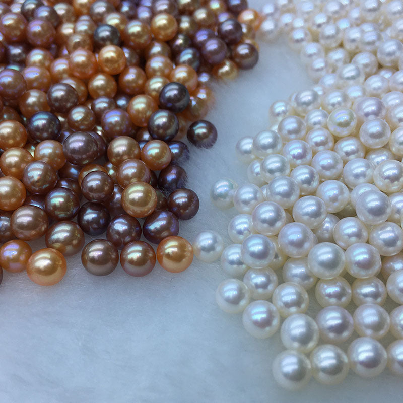 【Luster Lover🔥】 Devil AK( 15-25 Purple Round Tiny High-Luster Pearls)